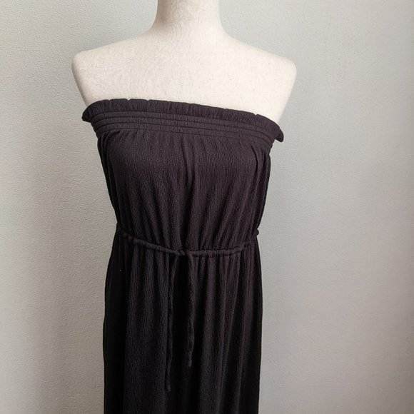 LOFT Strapless Drawstring Maxi Dress - Picture 4 of 9